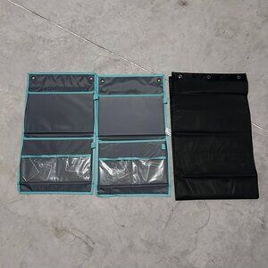 Soft Fabric Over The Door Hanging Storage Organizer Office Bathroom